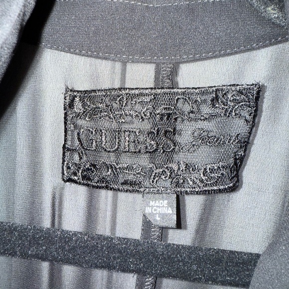 EUC Guess Black Blazer with Sheer Accents - Picture 4 of 7